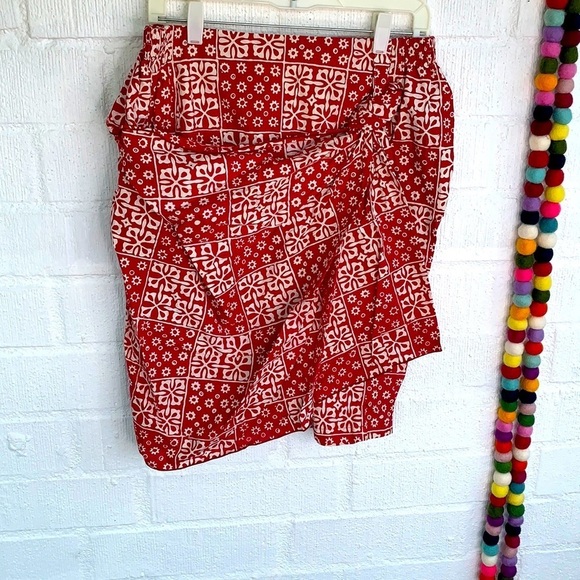 Vintage Side Hem Pencil Bodycon Boho Skirt sz M - Picture 1 of 5